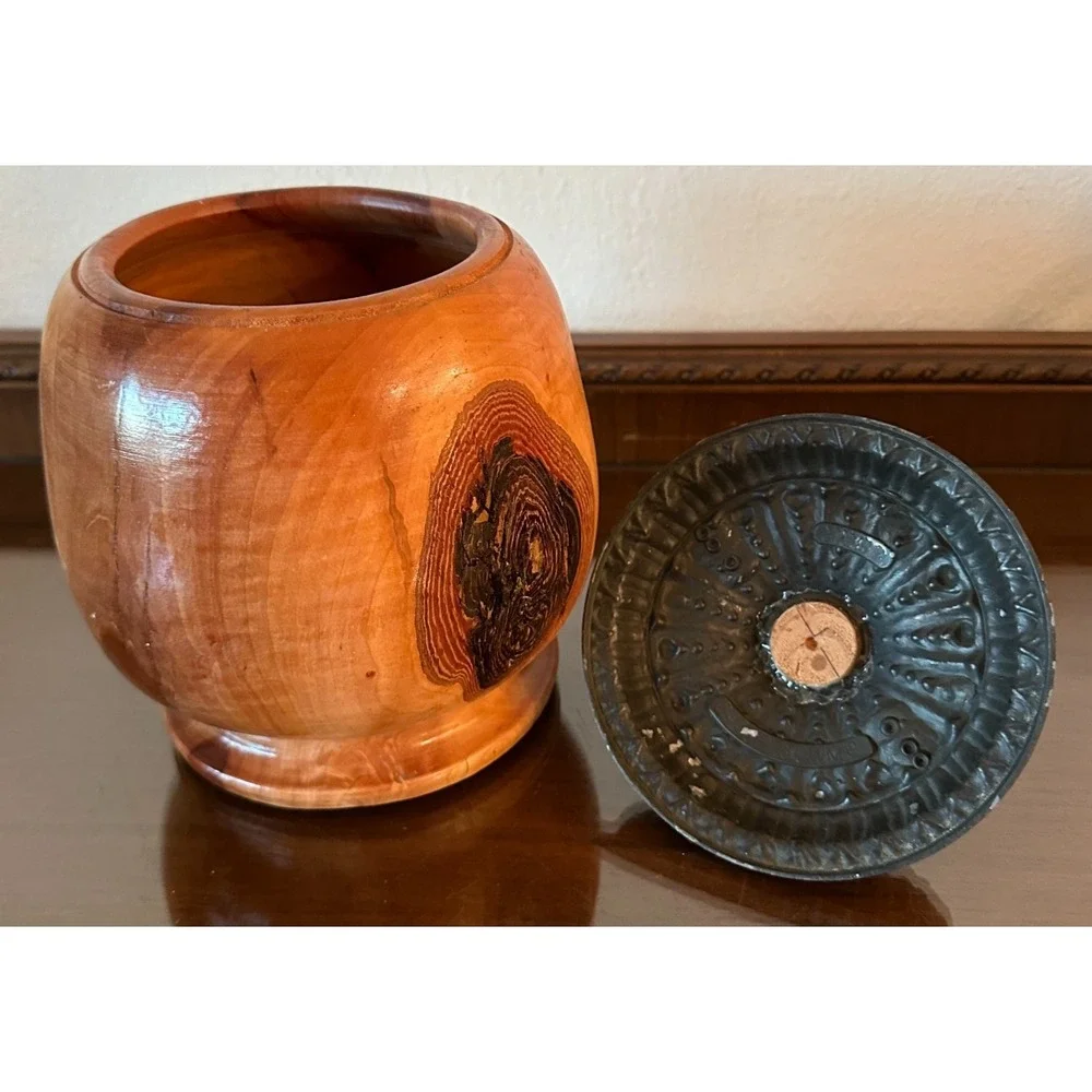 Hand Turned‎ Wooden Urn Vase Vessel Mike Faircloth Crossville TN